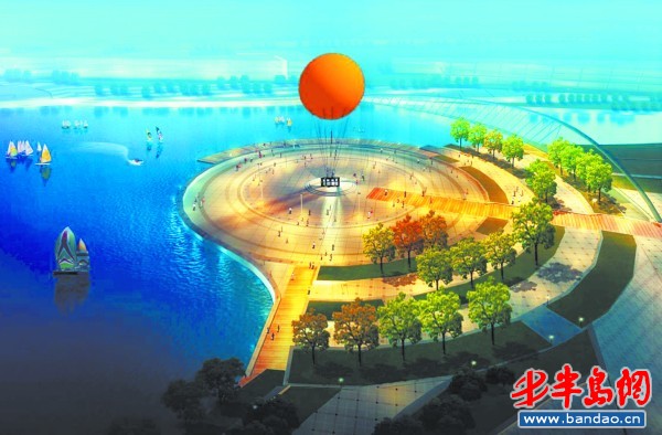 山東 膠州灣 海月湖 景點(diǎn) 景觀工程 中國(guó)風(fēng)景園林網(wǎng)