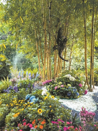 廣州園博會(huì)展品為公園添新景